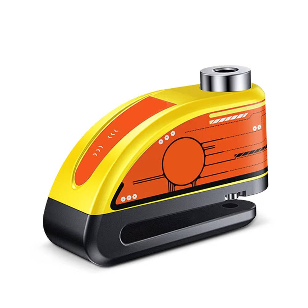 Alarma de bloqueo de disco para motocicleta con protección impermeable y sirena de 120dB - Recargable por USB con batería de larga duración