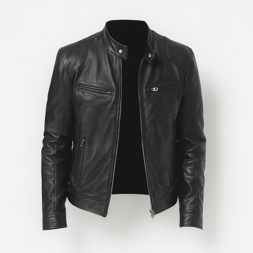 Leather jacket for men  black