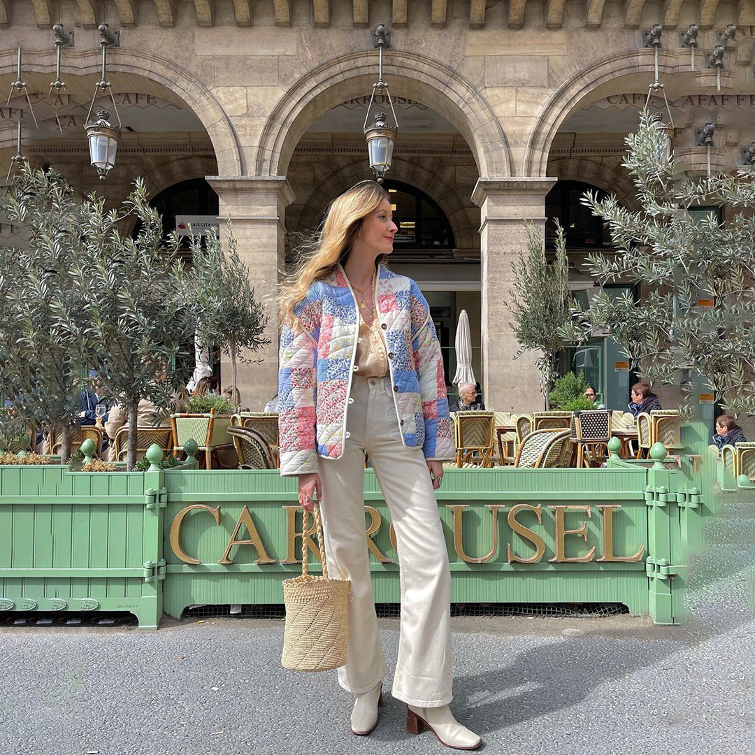 ColorCascade - Stylischer Mantel für den kommenden Frühling