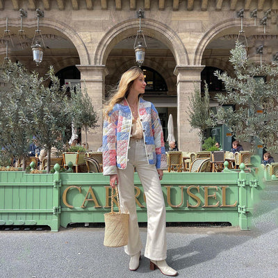 ColorCascade - Stylischer Mantel für den kommenden Frühling