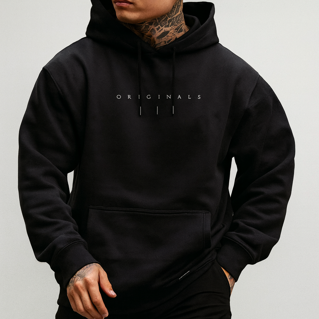 Stylish hoodie with model