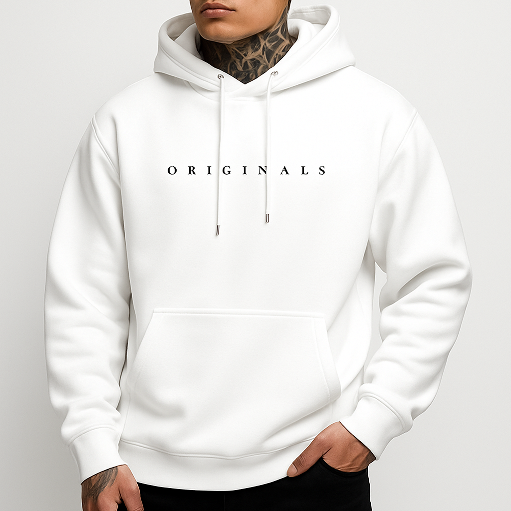 Stylish hoodie with model