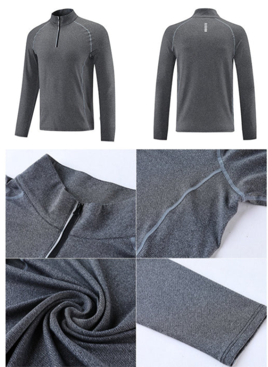 Ανδρικό λειτουργικό T-shirt με φερμουάρ