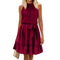 Elegantes Rundhalsausschnitt-Halterkleid - Sommerlicher Style