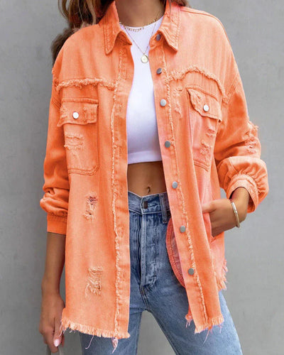 Émile getragene Jeansjacke - zeitloser Stil mit modernem Touch