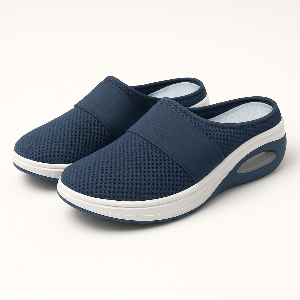 Orthopedic air-cushioned shoes dark blue