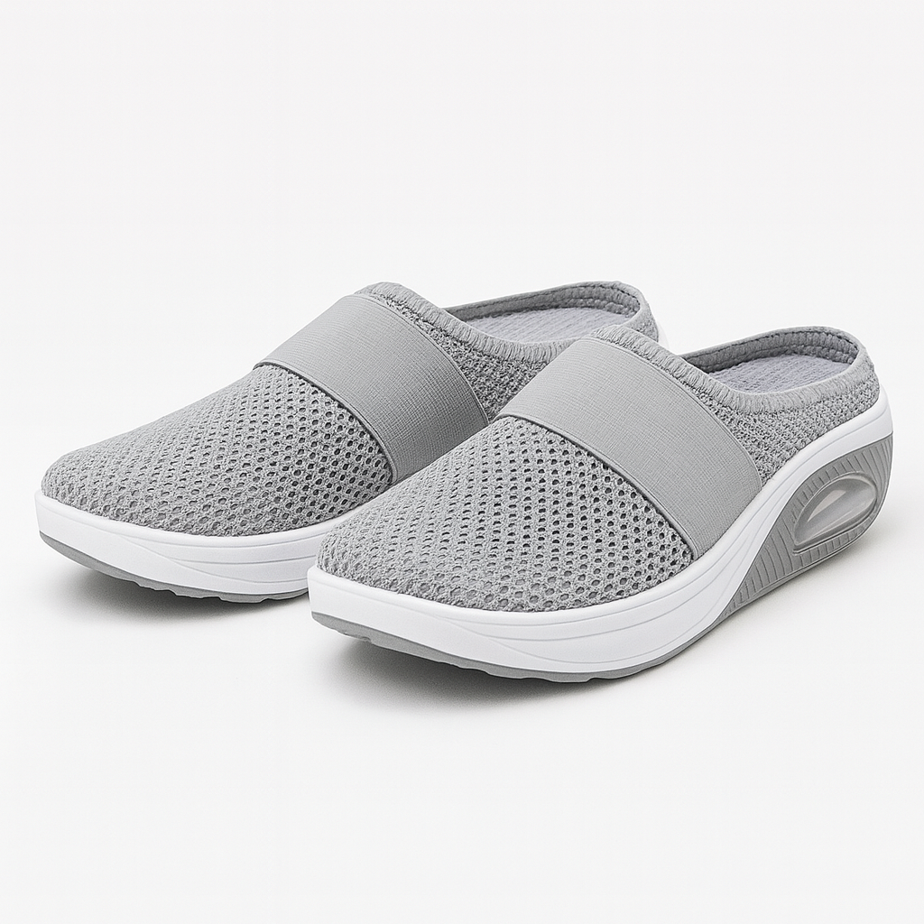 Orthopedic air-cushioned shoes light gray