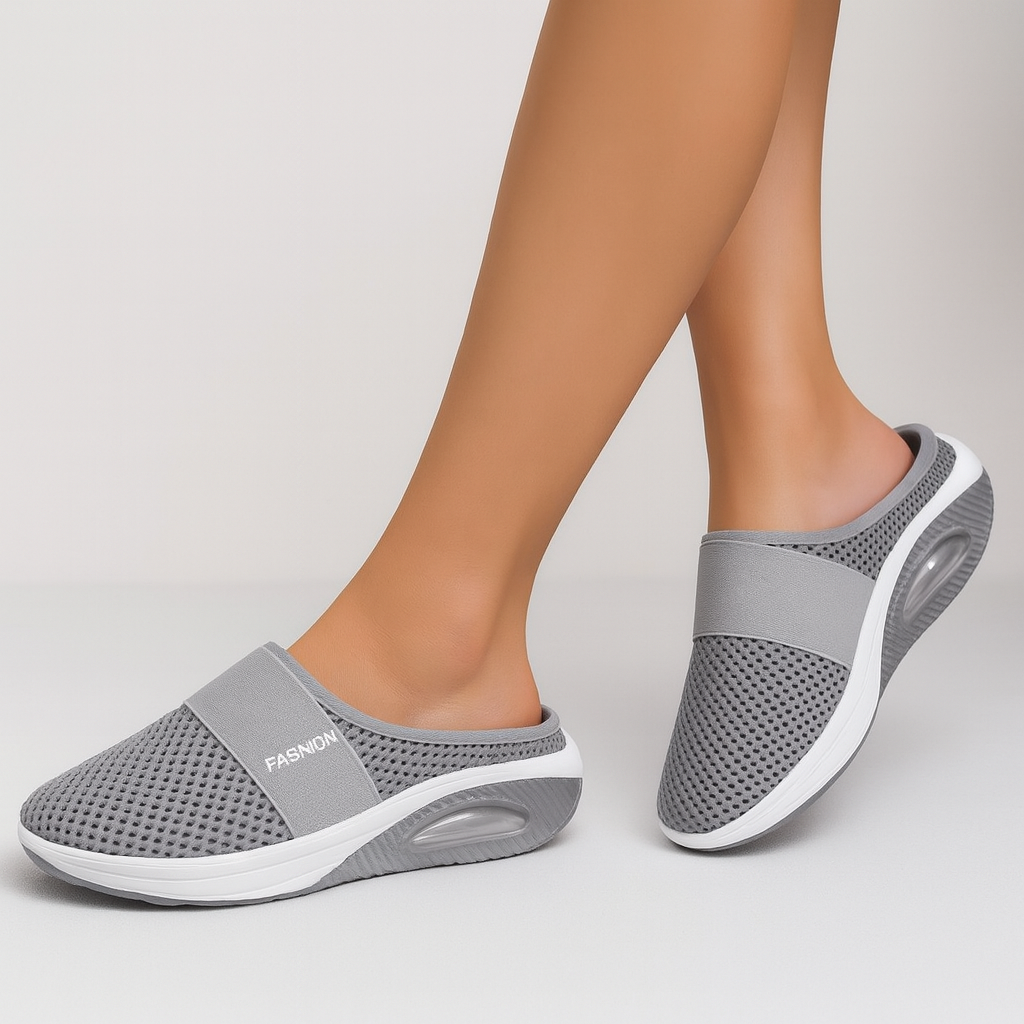 Orthopedic air-cushioned shoes with model 