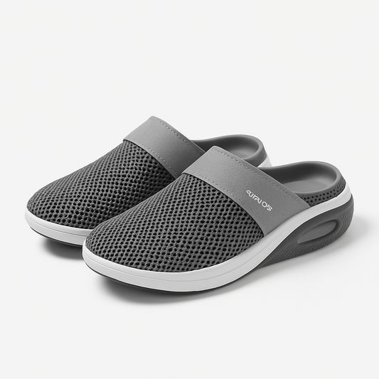 Orthopedic air-cushioned shoes dark gray