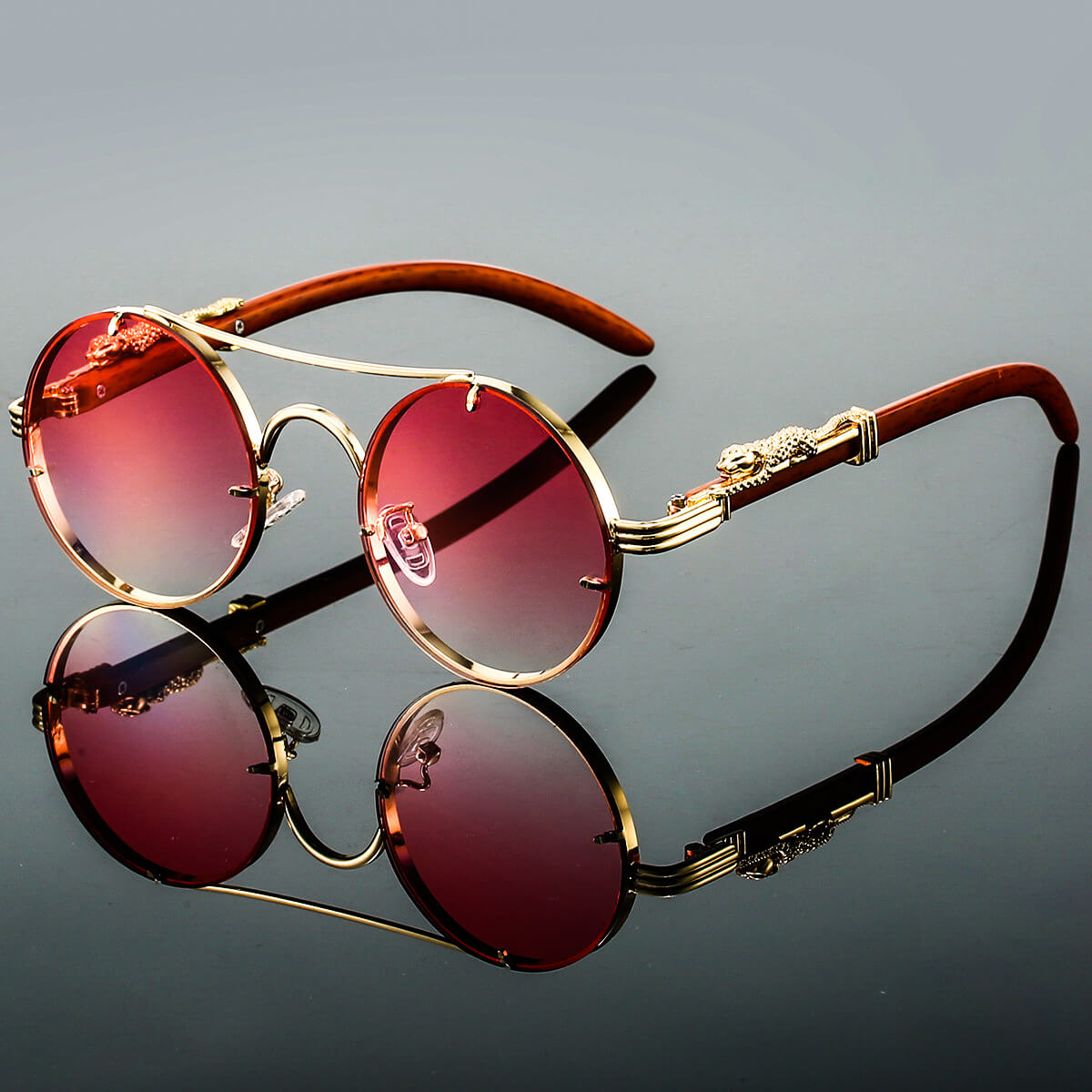 RetroShade – Ovale Metall-Sonnenbrille für Herren