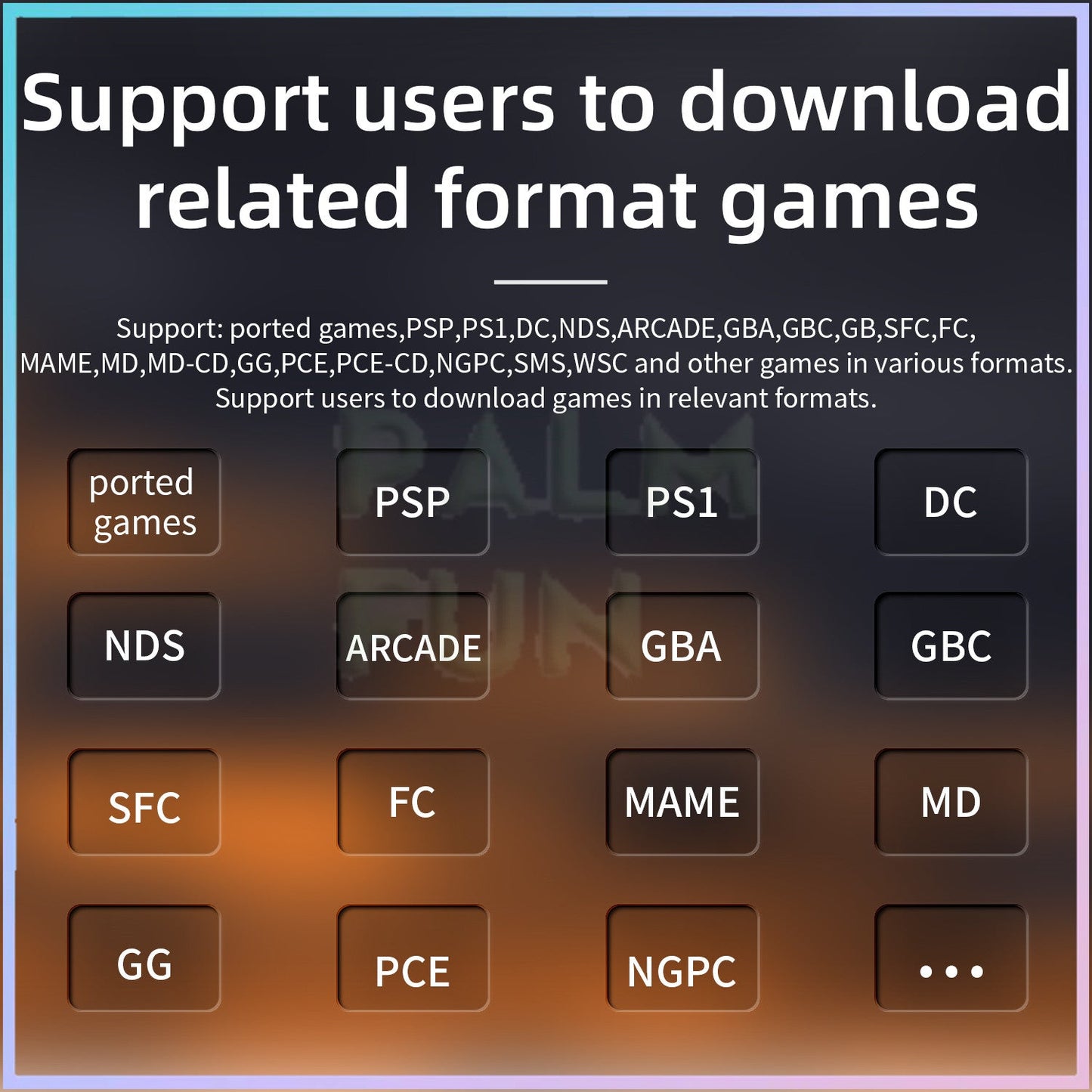 Ρετρό φορητή παιχνιδοκονσόλα - 3,5" οθόνη IPS, λειτουργικό σύστημα Linux