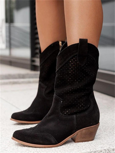 Marilyn | Atmungsaktive Cowboy-Stiefel Für Damen | Halblang