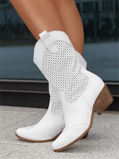Marilyn | Atmungsaktive Cowboy-Stiefel Für Damen | Halblang