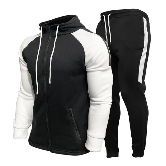 Men's tracksuit with zip-up jacket