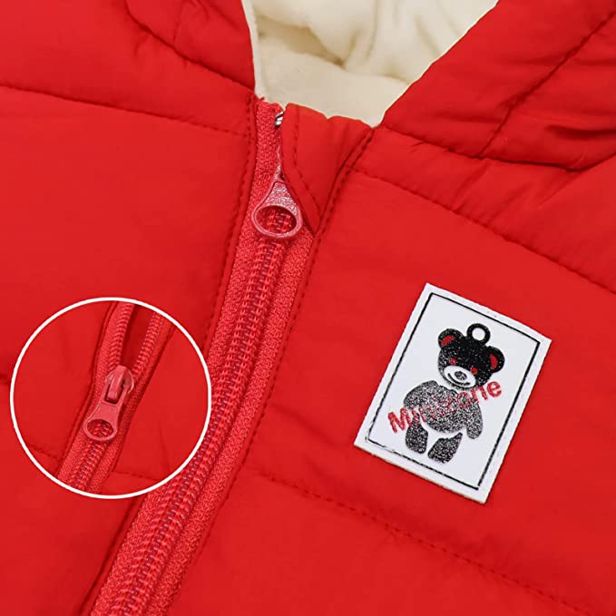 Enterizo de invierno para bebé, cálido y acogedor, con orejas