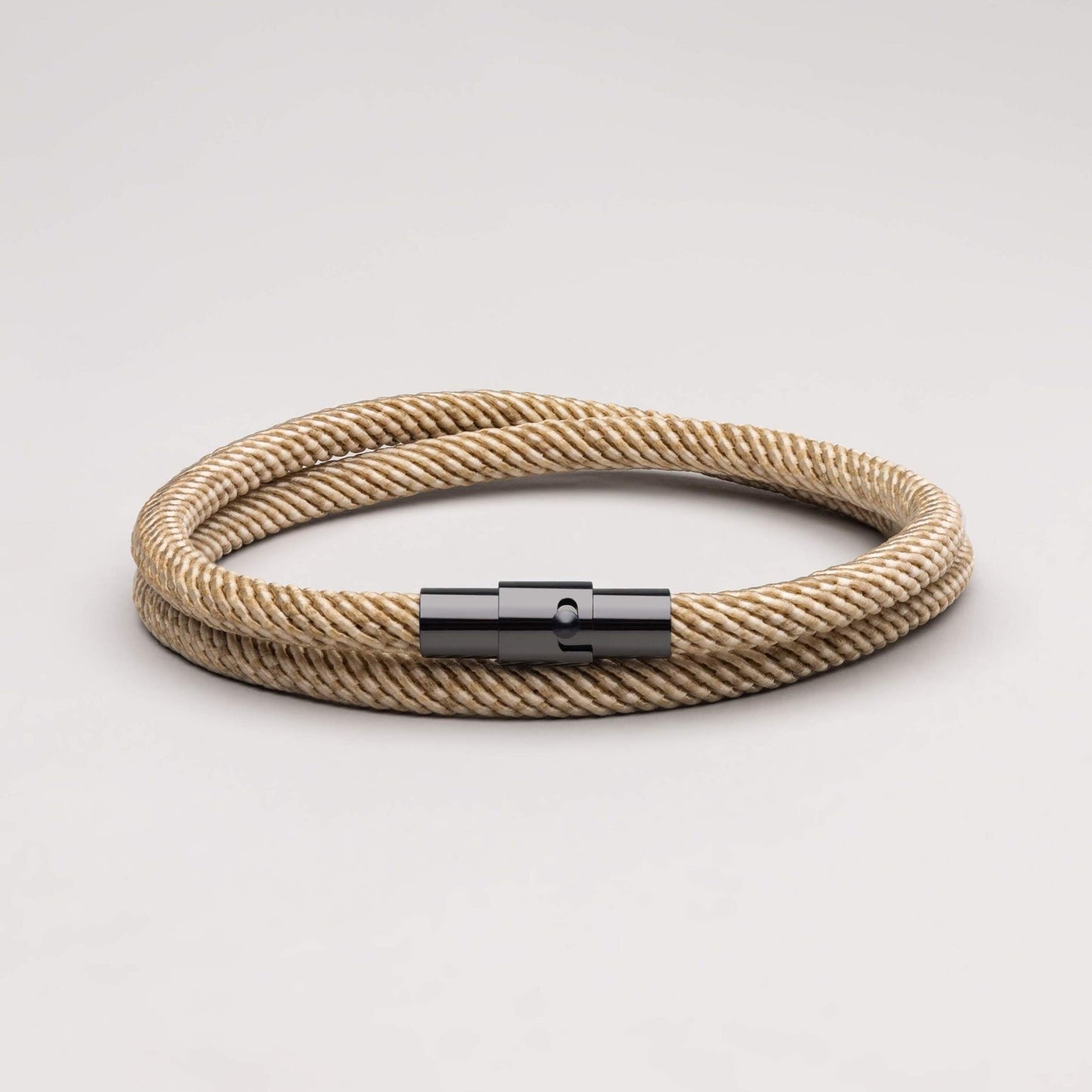 Ara - Bracelet magnétique en corde - Édition brune