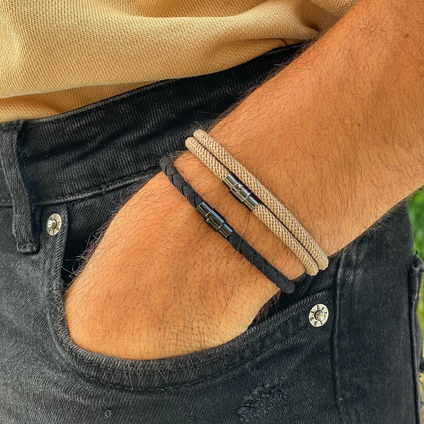 Ara - Milan Magnetisches Seilarmband - Braune Edition