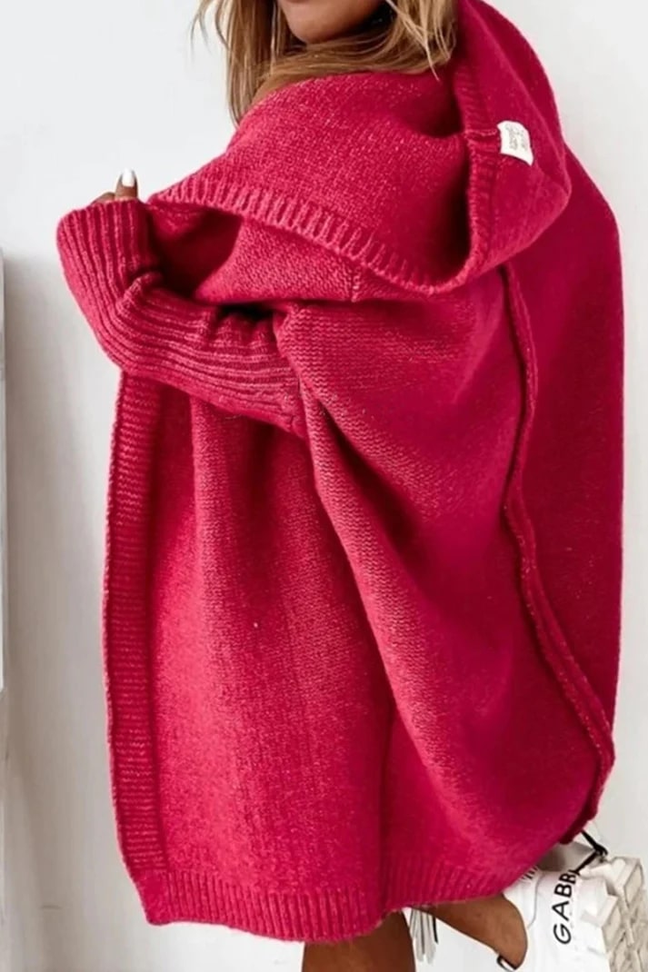 Roseann Oversize-Kapuzenweste für Frauen - Weiche Baumwollmischung