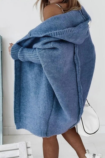 Roseann Oversize-Kapuzenweste für Frauen - Weiche Baumwollmischung