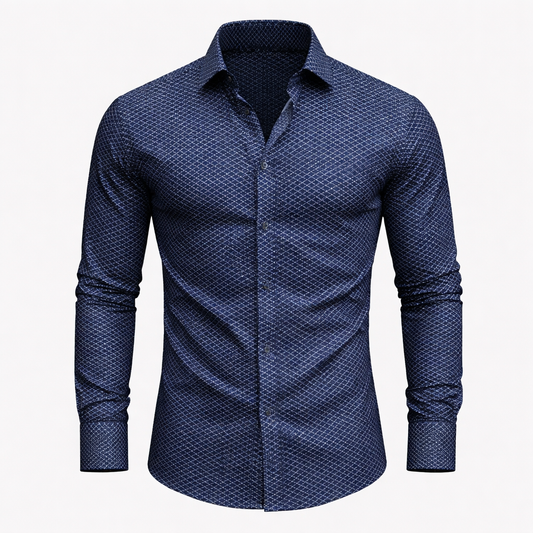 Stylish checked shirt for men blue