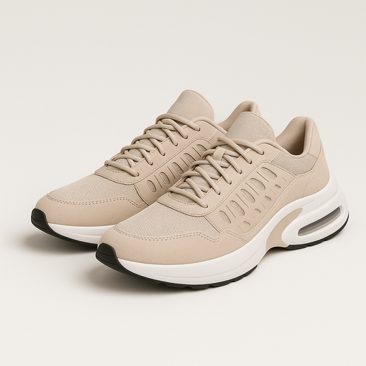 Non-slip orthopedic shoe biege