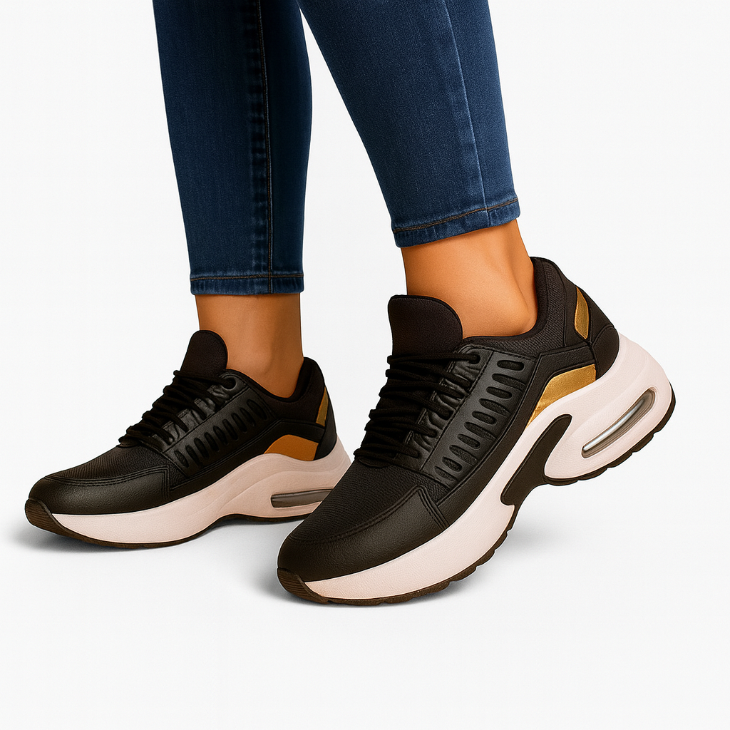 Non-slip orthopedic shoe black