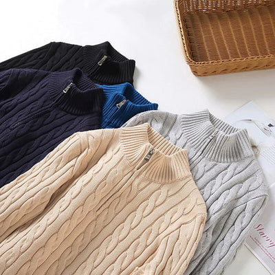 Stylischer Old Money Half Zip Pullover