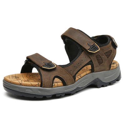 Herrensandalen aus Leder - bequeme Sommersandalen für den Strand