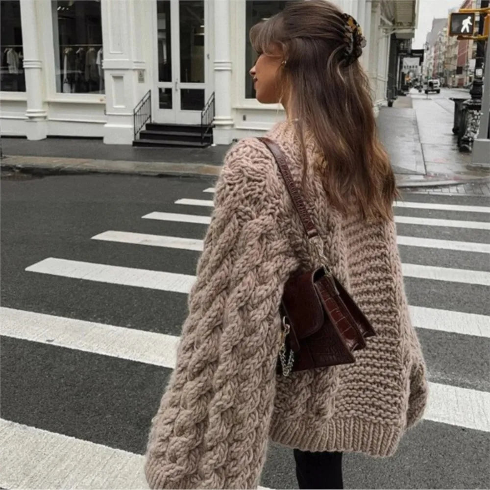 Mia - Damen Pullover Oversized - Stylischer Strick | Pullover