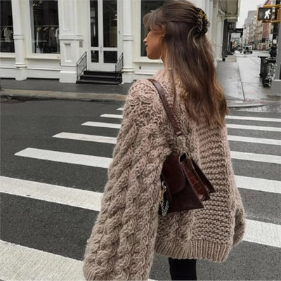 Mia - Damen Pullover Oversized - Stylischer Strick | Pullover