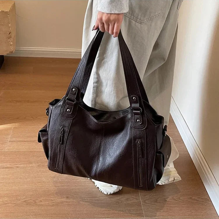 Aliona - Σχολική τσάντα με ιμάντα ώμου και φερμουάρ