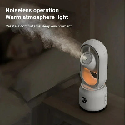 Bladeless Fan Night Light Spray