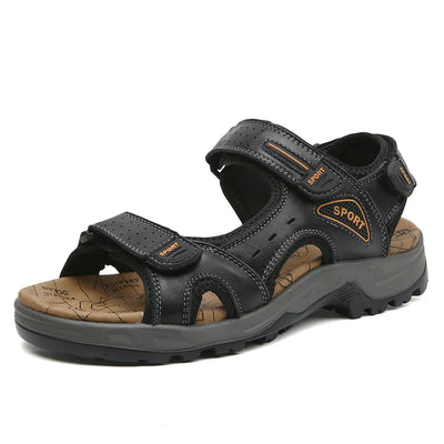Herrensandalen aus Leder - bequeme Sommersandalen für den Strand