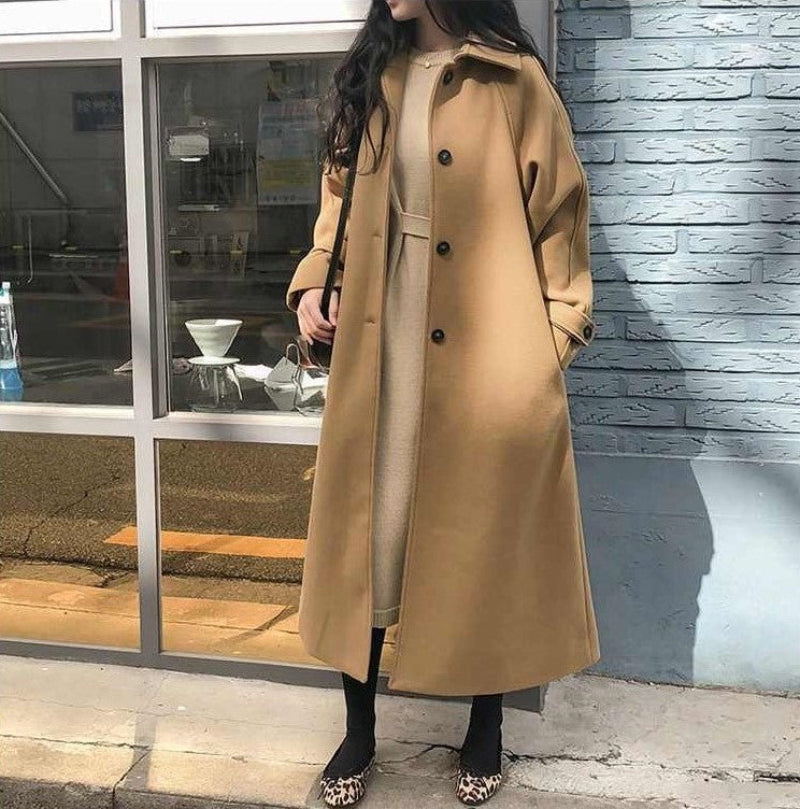 Eleganter Damen-Trenchcoat mit Gürtel - Herbst/Winter