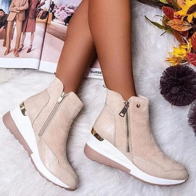 Orthopädische Winterstiefel für Frauen - warm, wasserdicht und stützend