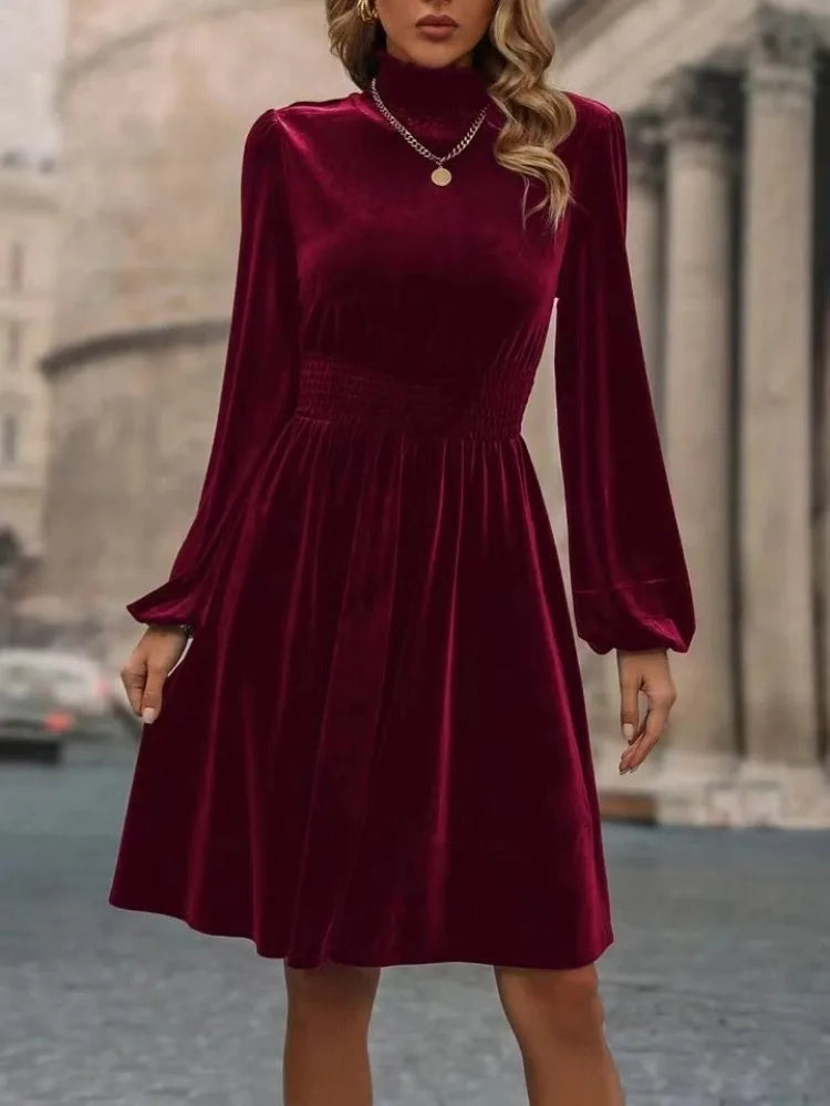 Stylish women's velvet dress | Perfect for spring and summer