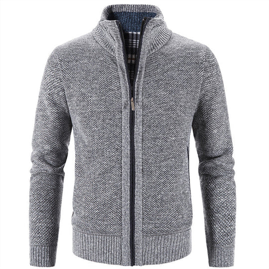 Enrich - Baumwoll-Strickfleecejacke
