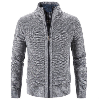 Enrich - Baumwoll-Strickfleecejacke