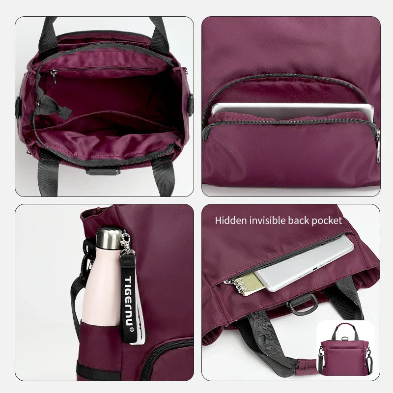 3-In-1 Fashion Women's Backpack - Leichte Umhängetasche - Reise Detail - Kapazität 12 Liter