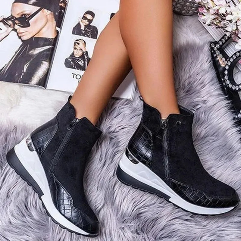 Orthopädische Winterstiefel für Frauen - warm, wasserdicht und stützend