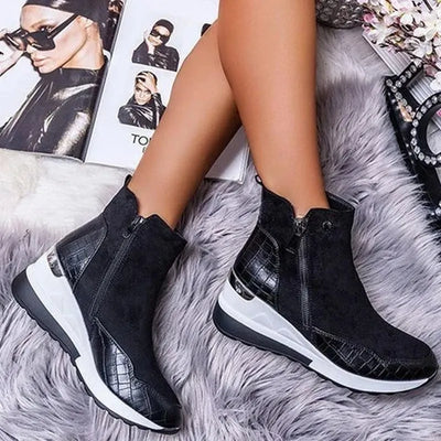 Orthopädische Winterstiefel für Frauen - warm, wasserdicht und stützend