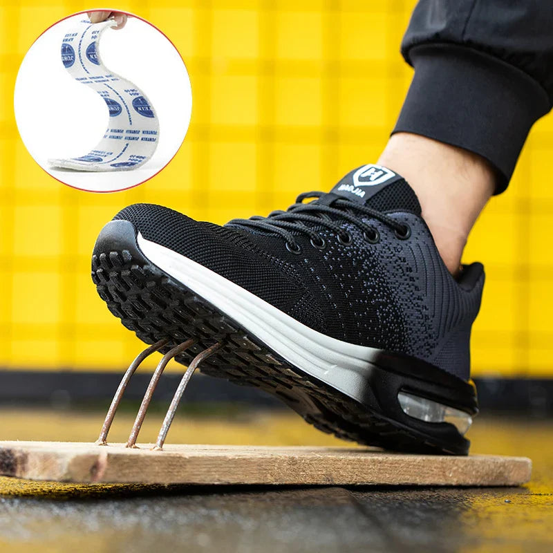 Scarpe di sicurezza unisex con puntale in acciaio - Scarpe da lavoro antiperforazione