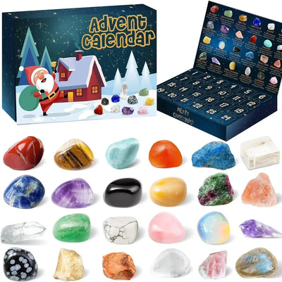 Ava Kristall-Adventskalender mit Edelsteinen