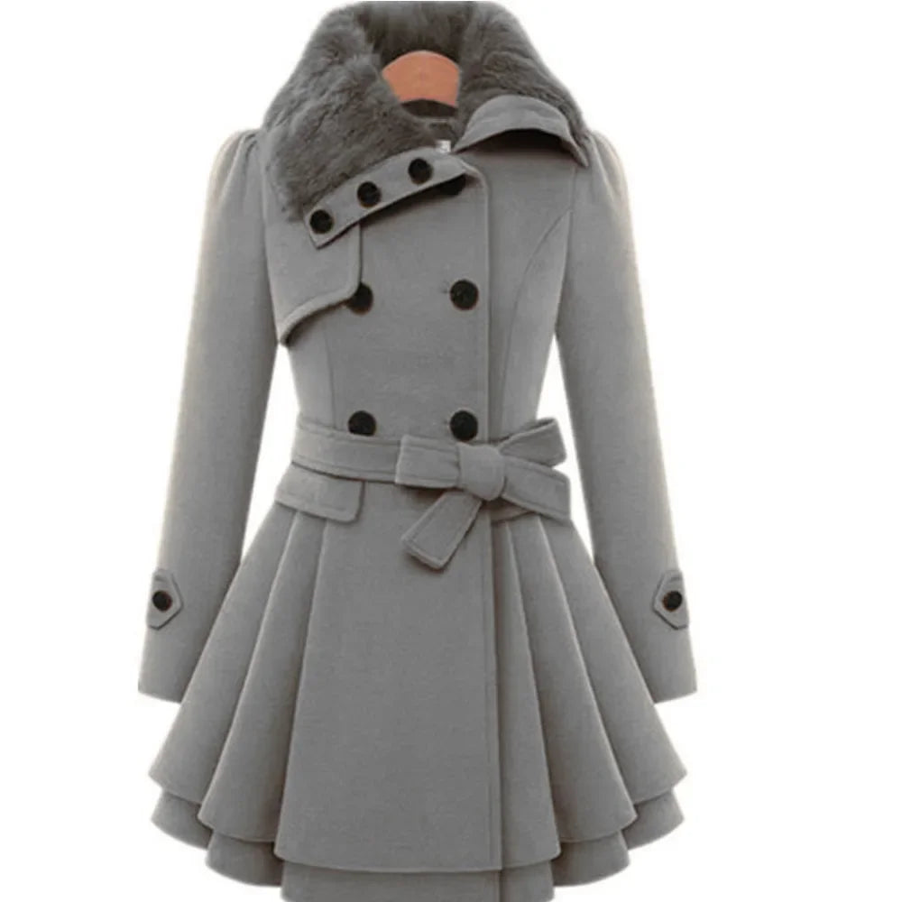Emily - Trench coat da donna slim fit | Cappotto elegante