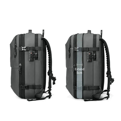 Anti-Diebstahl-Rucksack - 60L Reiserucksack mit Vakuum-Kompression