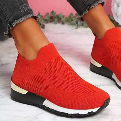 Moderne Colorblock-Strick-Schlüpfsneaker Für Damen | Perfekt für jede Gelegenheit