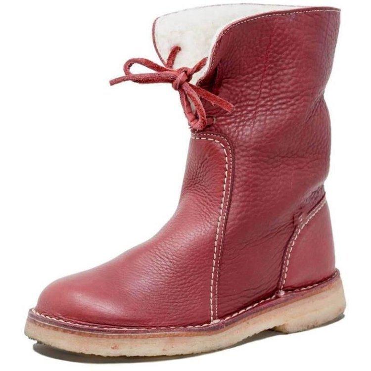 Wasserdichte Fleece-Damenstiefel mit warmem Wollfutter - Ideal für den Winter