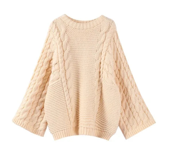 Mia - Damen Pullover Oversized - Stylischer Strick | Pullover