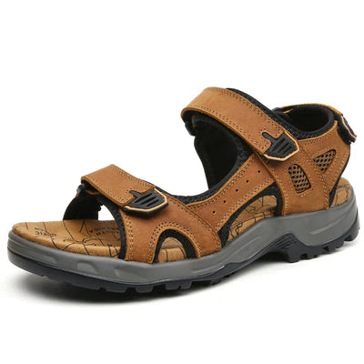 Herrensandalen aus Leder - bequeme Sommersandalen für den Strand