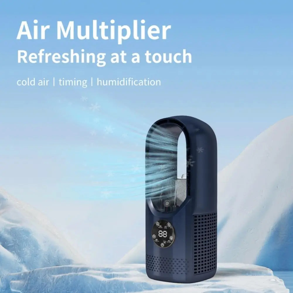 Bladeless Fan with Humidifier and RGB Lights for Ultimate Comfort